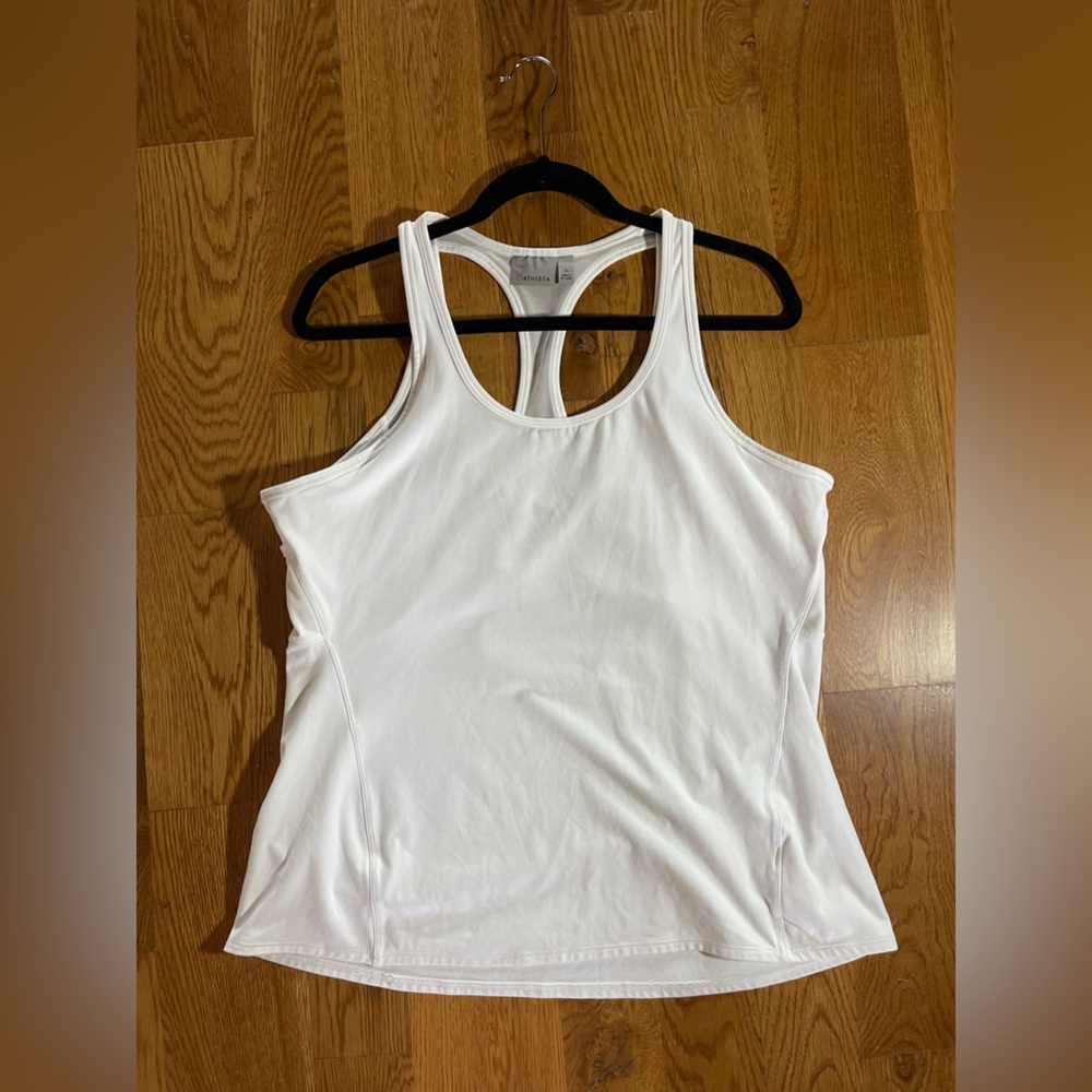 Athleta White Tank Top XL New